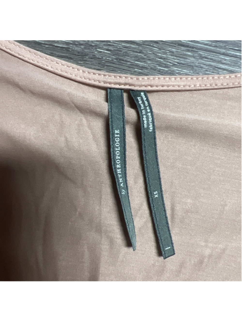 Women's Anthropologie Pink Ruffle Sleeve Wrap Blouse XS - Picture 6 of 10